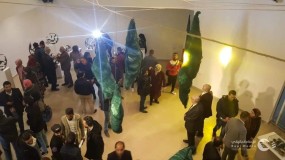 افتتاح معرض الفنان أيمن الحصري بغزة بعنوان" شيء من"
