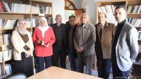وزيرة شئون المرأة تزور الاتحاد العام للكتّاب والأدباء في غزة وتجتمع بالأمانة العامة