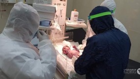 اول مولود فلسطيني من ام مصابة بفيروس كرونا