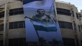 صورة "المنسي" على مبنى قصفه الاحتلال.. حين أقيم عزاء لأبطال مصر في غزة
