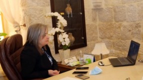 الوزيرة معايعة تلتقي مديرة (يونسكو) الجديدة في فلسطين