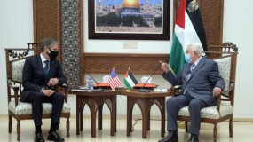 الاتصال الهاتفي بين الرئيس عباس ووزير الخارجية الأميركي