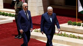 الرئيس عباس يستقبل نظيره الأميركي "جو بايدن" في بيت لحم