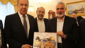 لافروف يستقبل وفد حركة "حماس" برئاسة إسماعيل هنية