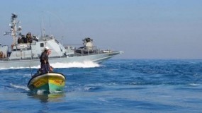 بحرية الاحتلال تعتقل (4) صيادين في بحر غزة