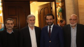 لقاء وفد الجهاد برئاسة النخالة مع رئيس مجلس النواب العراقي