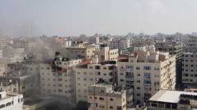 الدفاع المدني: انتشال 3 شهـــداء من المنزل المستهدف في حي النصر وسط غزة