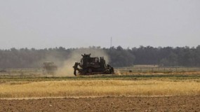قوات الاحتلال تستهدف الأراضي الزراعية شرقي قطاع غزة
