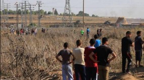 إصابات جراء قمع الاحتلال المتظاهرين شرق غزة