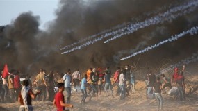 إصابات في مسيرات كسر الحصار شرق قطاع غزة